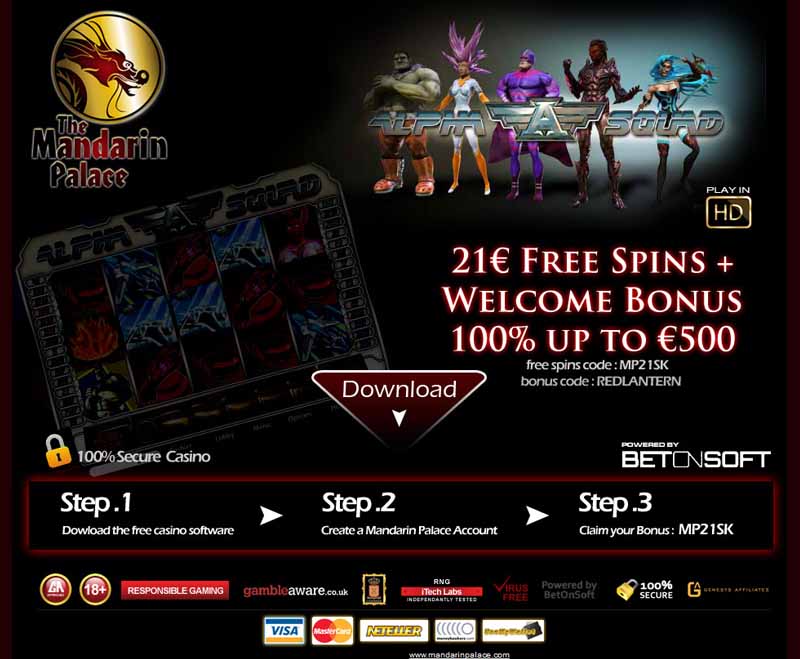 Mandarin Palace Casino Bonus Codes